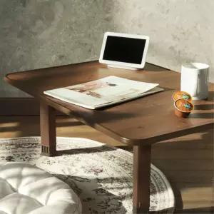 밥상 원룸 1인 사각 튼튼한 우드 테이블 인테리어 낮은상 침대용