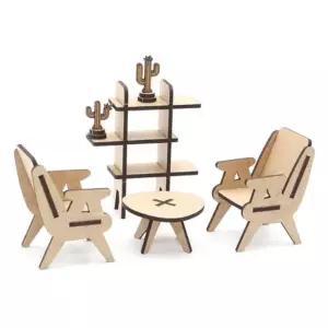 모또 나무 만들기 미니어처 가구 4종 세트 (가구2)