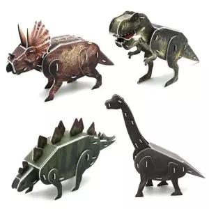 모또 종이 입체퍼즐 공룡 만들기 4종 세트 (시리즈 1)