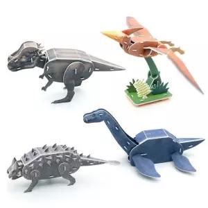 모또 종이 입체퍼즐 공룡 만들기 4종 세트 (시리즈 2)