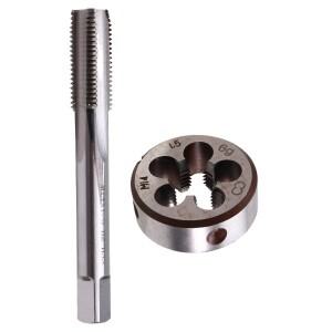 AT13 2피스 M14x1.5 탭 다이 세트 고속도강 슬리브 공작 기계 내부 및 외부 나사산 탭핑에 사용