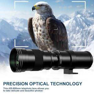 420 800MM 7D 1D MARK SL2 SL3 EOS IV 레벨 6D II 5D 1200D 1000D IL III 캐논 1300D