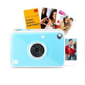 인터랙티브 RGB U201D 재미있게 있는 KODAK 인쇄 BLUE 사진 ZINK 2X3 10MP 카메라 컬러 용지에 상태 디지털 휴대용 스티커 카메라 표시기가 LED PRINTOMATIC 즉석 뒷면 쉽고