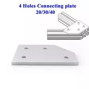 2 4홀 90도 조인트 보드 플레이트 L자형 코너 앵글 브래킷 연결 3030 4040 알루미늄 프로파일 실버용