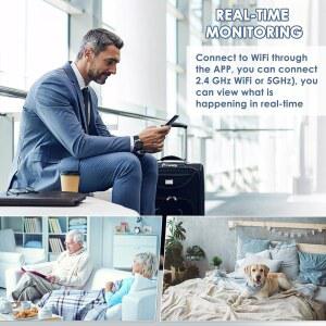 밍기 카메라 오디오 사진 HD 실시간 1080P 카메라 프레임 없음 실내 미니 비밀 무선 프레임 실외용 유모 WIFI