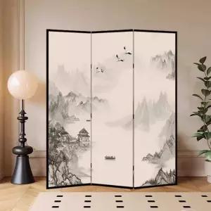 폴딩 가림막 전통 한옥 호텔 식당 파티션 동양화 패널