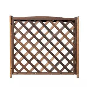 에어컨 외기 커버 나무 보호막 중간 탄화색 탄화 방수