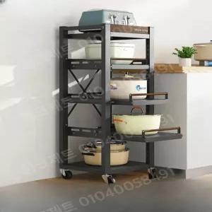 전기밥솥 선반 레일 밥통 앵글 밥통다이 슬라이딩 트롤리