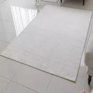 와플 극세사 카페트 아이보리100X150 러그 사계절 고급 바닥매트 거실 특대형