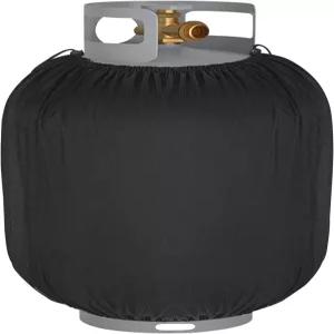 SIRUITON 프로판 탱크 커버 20파운드 야외용 헤비 듀티 600D 방수 옥스포드 패브릭 가스 조절 가능한