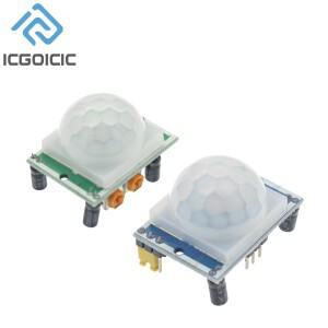 HC-SR501 라즈베리 파이호환 키트 + 케이스 용 Arduino호환 IR 초전기 적외선 모션 센서 감지기 모듈 조정