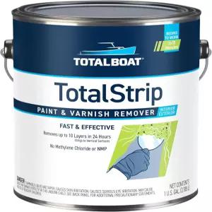 토탈 보트 토탈스트립 빠르게 작용하는 헤비 듀티 젤 페인트 및 바니시 리무버 - 메틸렌 클로라이드 또는