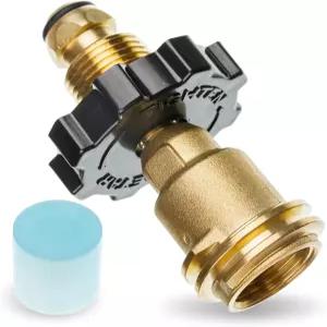 블루스타즈 [100 솔리드 황동] 유니버설 핏 프로판 탱크 어댑터 렌치 RV 캠퍼 가스 그릴 캠핑 스토브