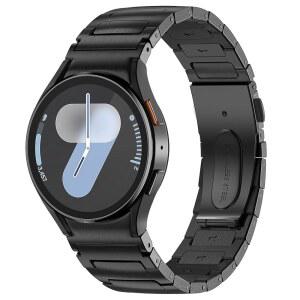 갤럭시 워치 밴드용 갭 메탈 밴드 없음 7/6/5/4 /FE 44mm 40mm, 6 클래식 47mm 43mm, 5 프로 45mm, 4 46mm 42mm, 20mm 스테인리스 스틸 스트랩 남성용