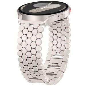 갤럭시 워치 7 6 5 4 FE 40mm 44mm /워치 클래식 43mm 47mm 프로 45mm 여성용 밴드, 20mm 드레시 메탈 골드 체인 럭셔리 시크 링크 팔찌 스트랩과 호환됩니다