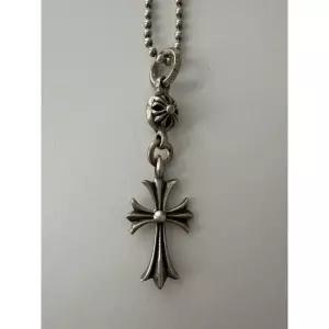 미국 크롬 하츠 .925 실버 십자가 펜던트 볼 체인 정품 116906813811