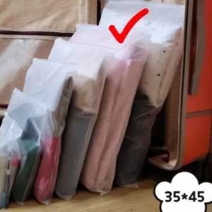 슬라이드지퍼백 35X45 반투명지퍼백 반투명파우치 여행지퍼백 포장지퍼백