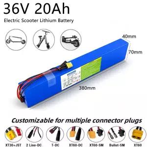 호환  36V 배터리 팩 10S4P 20000mAh 18650 리튬이온 내장형 BMS 250W750W 전동 스쿠터 및 차량용
