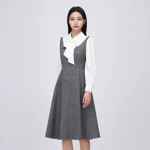 [롯데백화점]케네스레이디 리본타이 블라우스 원피스 (EVOPPB99)