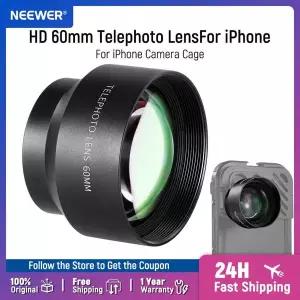 호환 NEEWER HD 60mm 망원 렌즈 2X 배율 15 pro Max샤오미호환 케이지 케이스17mm 렌즈 어댑터 포함