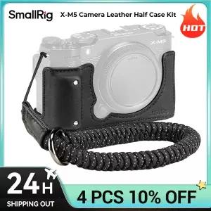 호환  SmallRig X-M5 카메라 손잡이 FUJIFILM X-M5 검정색 및 갈색용 카메라 가죽 하프 케이스 키트로 하중