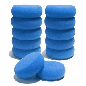 그림, 수채화, 아트 크래프트(파란색)를 위한 쿼파인드 원형 합성 아티스트 스펀지 12pcs 2.96인치