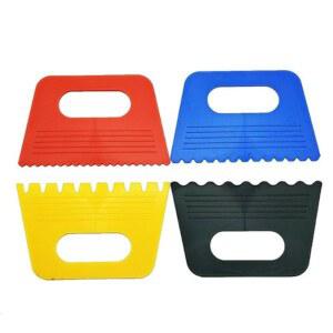 아티스트 석고 아트 용품과 적응형 텍스처 스퀴지 아트 페인트를 위한 텍스처 도구의 창의성과 상상력을 발휘하는 데 이상적인 전문가용 아트 스크랩 도구 4가지 색상