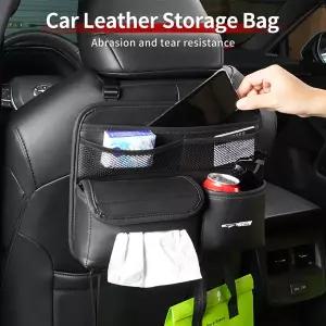 호환  카시트 백 포켓 가죽 걸이식 정리함 자동차 기아 GT 라인 포르테 셀토스 K5 스포티지 시드 쏘울용