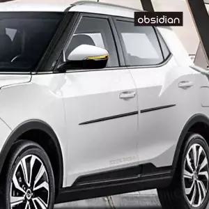 쌍용 티볼리 베리뉴 부착형 도어가드 블랙 롱버전 1대분 순정품같은 피팅감 2278991 옵시디언 J