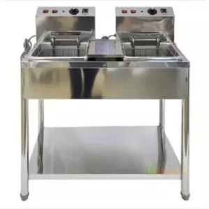 전기튀김기 MR-704 (스텐,2구) WL-1594