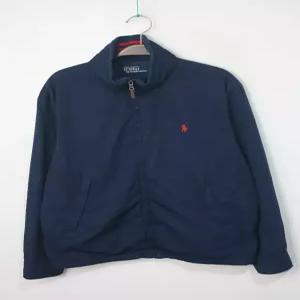 랄프로렌 폴로 점퍼/네이비/하이넥 자켓 구제 중고 캐주얼 남색 봄 코디 추천 기본로고 남성용 L 100