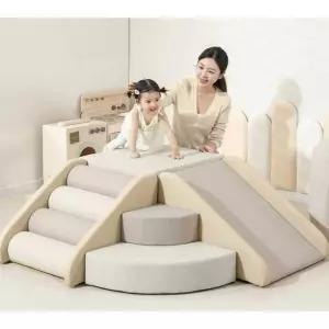 실내 놀이터 쿠션 세트 미끄럼틀 정글짐 카페