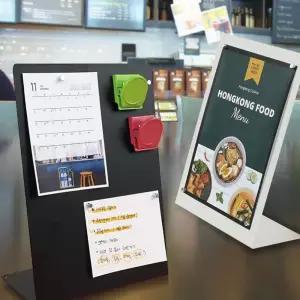 스탠딩보드판 스탠딩 A5 메모판 L형 게시판 스틸보드판+미니자석