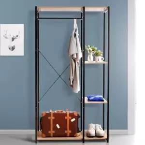 [생활] 원룸옷걸이 나무 철재행거 철제헹거