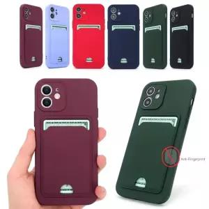 S24+ (SM-S 926) 실리콘 카드 포켓 컬러 케이스