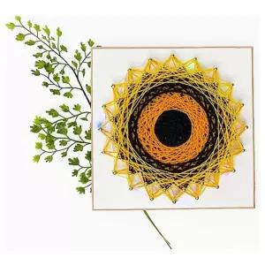 창의체험- 스트링아트 해바라기 만들기 4인 패키지