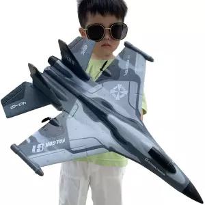 RC비행기 조종 전투기 RC 드론 무선조종 무선 블루 2배터리