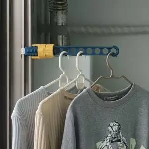 8구 창틀 미니 빨래건조대 네이비