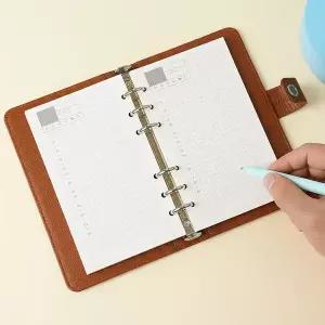 [셀러에이드]채움 6공 데일리 플래너 시간 다이어리 속지 A6 180매