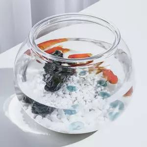 플라스틱 둥근 어항 원형 18X16cm 구피 베타 키우기 물고기 금붕어 미니