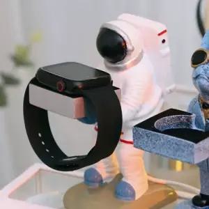 SMART WATCH 무선충전용 우주인 캐릭터 시계스탠드