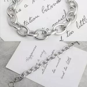 의료용 강철 곡선 체인 남녀 모두 착용 가능 스테인리스 악세사리