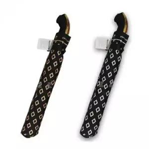 2단 자동 접이식 양산 우산 다이아 패턴 암막 휴대용 여행용