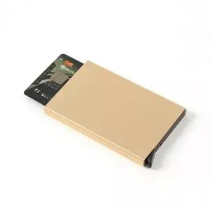 자동 금속 슬라이딩 카드 홀더 메탈릭 카드 케이스 슬라이드형