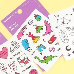 워터멜론 타투 스티커 2탄 1000 1판 48개 (417)