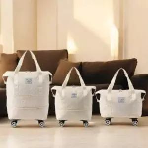 2단 확장형 바퀴 달린 보스턴 캐리어 보조 여행용 캐리백 2단 확장