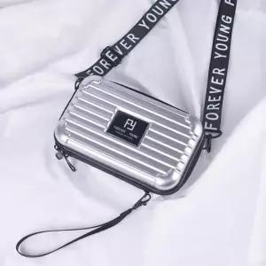 여행용 7인치 단단한 하드쉘 소형 미니 크로스백 화장품 파우치