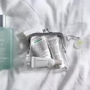 투명 PVC 똑딱이 카드 동전지갑 미니 립스틱 파우치 학생용 귀여운