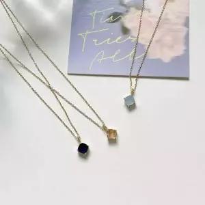 스위트 볼 골드 체인 목걸이 3가지 컬러 세련된 여성 쥬얼리