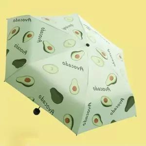 [셀러에이드]상큼한 과일 일러스트 접이식 골프용 양산 우산 복숭아 무늬 인쇄